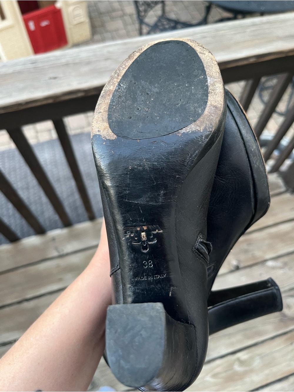 Prada Black Leather Booties with Zip Side- Size 38 - Picture 10 of 12